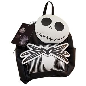 Disney Jack Skellington Backpack Carry-All Travel‎ Bag Small 10"